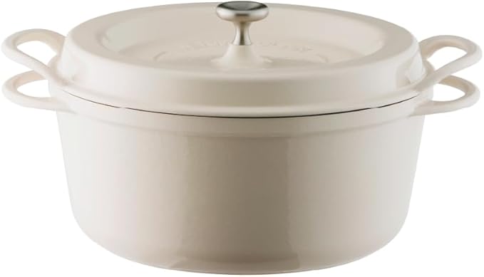Vermicular 26cm Natural Beige - Cast Iron Dutch Oven 5.3 Qt