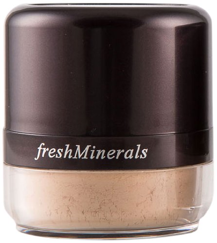 Mineral Powder Foundation, with puff, Freshcover, 6 Gram-BrightBean Baby