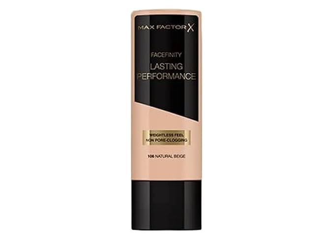 Max Factor, Long Lasting Performance No.106, Natural Beige, Foundation, 1.1 Ounce-BrightBean Baby