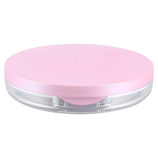 Powder Puff 2pcs Loose Powder Containers with Elasticated Net Sifter, Mirror and Puff 5g Loose Powder Compact Case Case for DIY Makeup and Travel () Cushion Foundation-BrightBean Baby