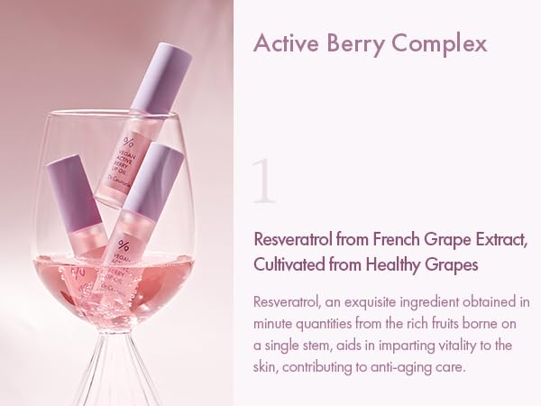leegeehaam Dr.Ceuracle Vegan Active Berry Lip OilㅣAnti-Aging, Moisturizing, Revitalizing and GlowingㅣKorean Tinted Lip GlossㅣResveratrol from French Grape for Dry Lips, 0.15 Fl Oz-BrightBean Baby