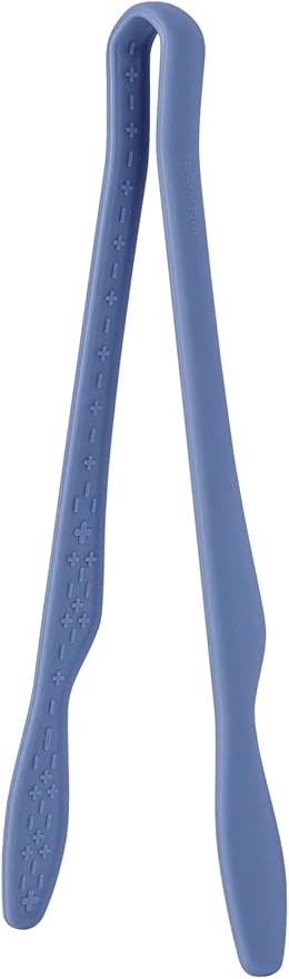 carrotez Silicone Tongs for Cooking, Anti-Slip,Non-Scratch Kitchen Tongs 9.5 inch Silicone Tongs 1Pack - Blue