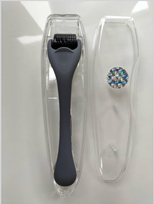 ROSELYNBOUTIQUE Derma Roller for Hair Beard Facial Skin Face 540 Microneedles At-Home Beauty Instrument White Holiday Gift for Men Women-BrightBean Baby