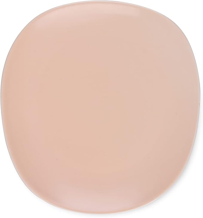 Stone lain Delilah Salad Plate 6-Piece Dish Set, Porcelain, Pastel Orange, 6 Salad Plates