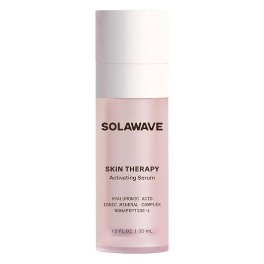 Solawave Wand Skin Therapy Activating Serum | Hyaluronic Acid and Peptides | Enhance Skincare Device Results | Hydrating Microcurrent Galvanic Current | Wrinkle Smoothing-BrightBean Baby
