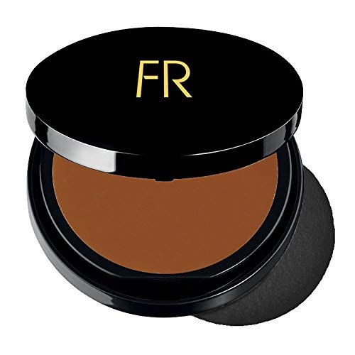 Cream To Powder Foundation by Flori Roberts, Full Coverage for Women of Color or Deeper Skin Tones, Long Lasting Makeup, Matte Finish, Covers Uneven Complexion and Hides Imperfections, 0.30 oz-BrightBean Baby