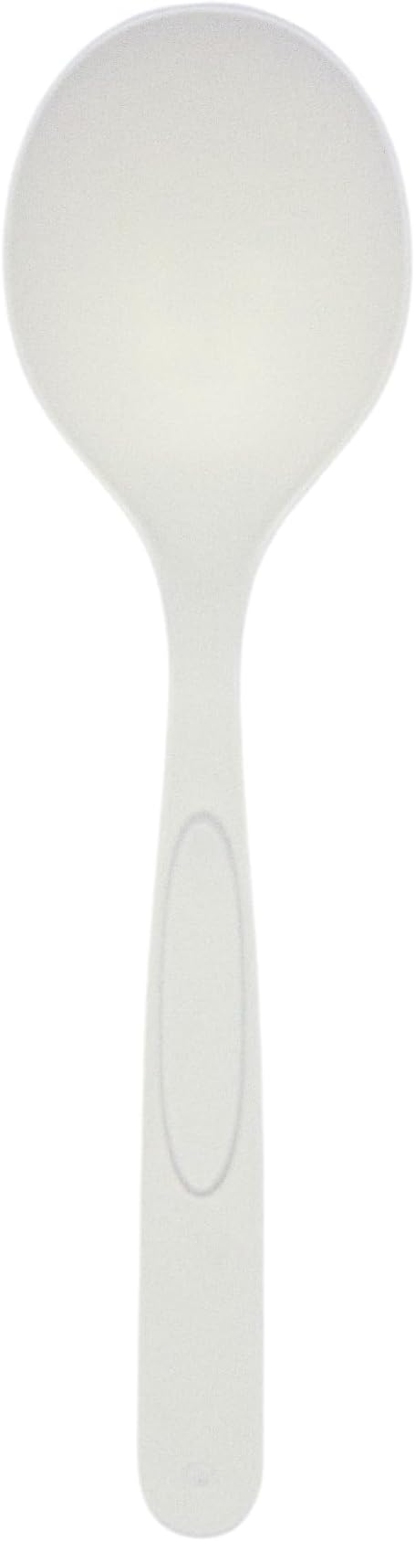 Preserve Compostable Soup Spoon, Made in USA, Medium Weight Cutlery, White, 840 Count