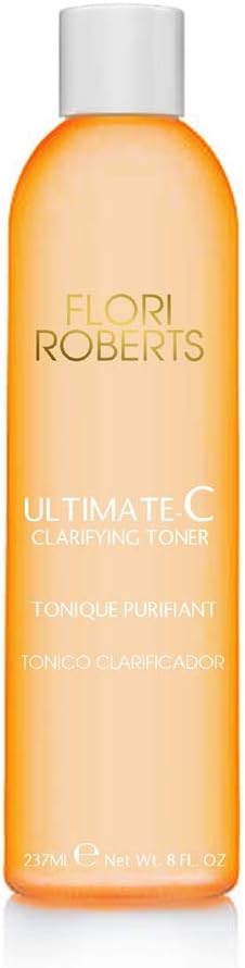 Ultimate-C Clarifying Toner by Flori Roberts, Facial Toner for Women of Color or Deeper Skin Tones, Protects Against Signs of Aging, Refreshing, Hydrating, Calming, Alcohol-Free-BrightBean Baby