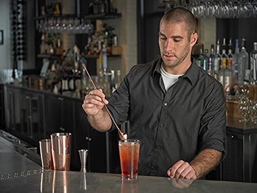 Barfly Teardrop Bar Spoon, End 11 13/16" (30 cm), Copper