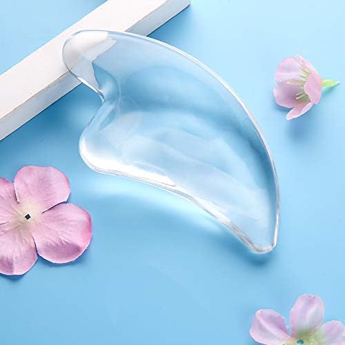 Transparent Gua Sha Facial Tools Natural Resin Face Massage Tool, Body Gua Sha Lymphatic Drainage Massager Fascia Blaster for Cellulite Remove Skin Care, Relieve Muscle Tension and Jawline Sculpting-BrightBean Baby