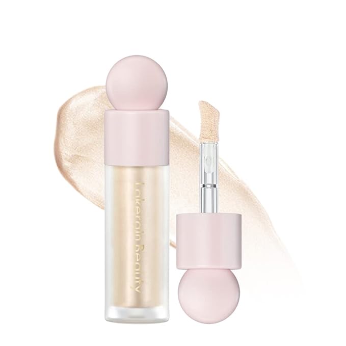 Liquid Highlighter - Luminous Finish Light Liquid Luminizer Makeup Enhanced with Pearl Particles & Botanical Blend, Weightless Dewy Glow for Radiant Skin, Vegan, Cruelty-Free (#01 Moonlight)-BrightBean Baby