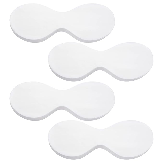 PAGOW 400 Sheets Disposable Non Woven Eye Care, Cotton Paper Facial Eye Pads Spa, DIY Clear Eye Mask Paper Beauty Sheets for Skincare Spa Wrap Moisture Retention-BrightBean Baby