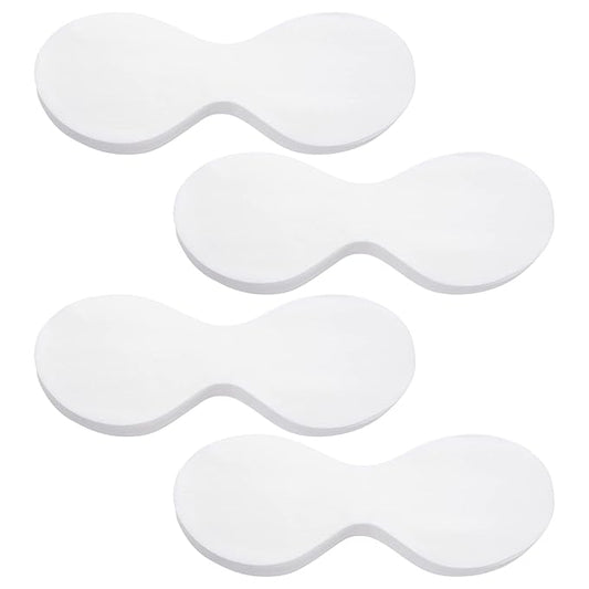 PAGOW 400 Sheets Disposable Non Woven Eye Care, Cotton Paper Facial Eye Pads Spa, DIY Clear Eye Mask Paper Beauty Sheets for Skincare Spa Wrap Moisture Retention-BrightBean Baby