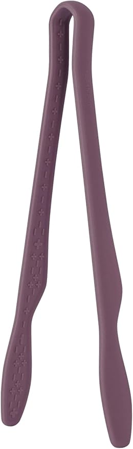 carrotez Silicone Tongs for Cooking, Anti-Slip,Non-Scratch Kitchen Tongs 9.5 inch Silicone Tongs 1Pack - Burgundy