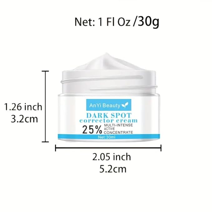 Cream for Correcting Dark Spots: Face, Body, and Sensitive Areas, Promoting Youthful Skin for Both Women and Men (1oz)-BrightBean Baby