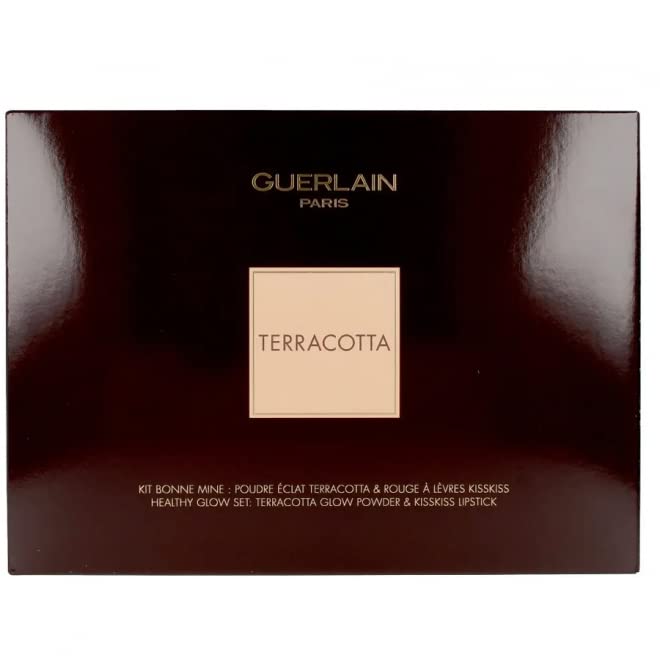Guerlain Terracotta 3 Piece Set (#344 Sexy Coral 0.12 Oz+ #20 Nude Bronzer 0.3 Oz + Mini Brush + Bag)-BrightBean Baby