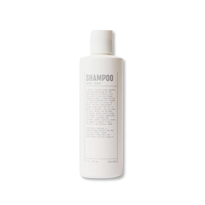 Blu Atlas Men's Natural Shampoo – Organic, Sulfate-Free, Paraben-Free – Deep Cleansing & Hydrating – Santal Cedar Scent – Made in America – 8 oz-BrightBean Baby