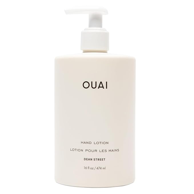 OUAI Hand Lotion - Daily, Lightweight, Hydrating Lotion for Dry Skin - Made with Avocado, Rosehip and Jojoba Oil to Lock in Moisture - Never Greasy (16 Fl Oz)-BrightBean Baby