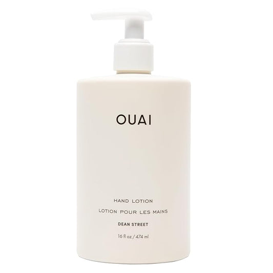 OUAI Hand Lotion - Daily, Lightweight, Hydrating Lotion for Dry Skin - Made with Avocado, Rosehip and Jojoba Oil to Lock in Moisture - Never Greasy (16 Fl Oz)-BrightBean Baby