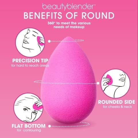 Beautyblender® | Nova Beauty Blender Makeup Sponge, Super-Soft Foam Easily Blends Foundations, Powders & Creams, Made in USA, Reusable, Washable, Streak Free Application, Vegan, Cruelty Free-BrightBean Baby