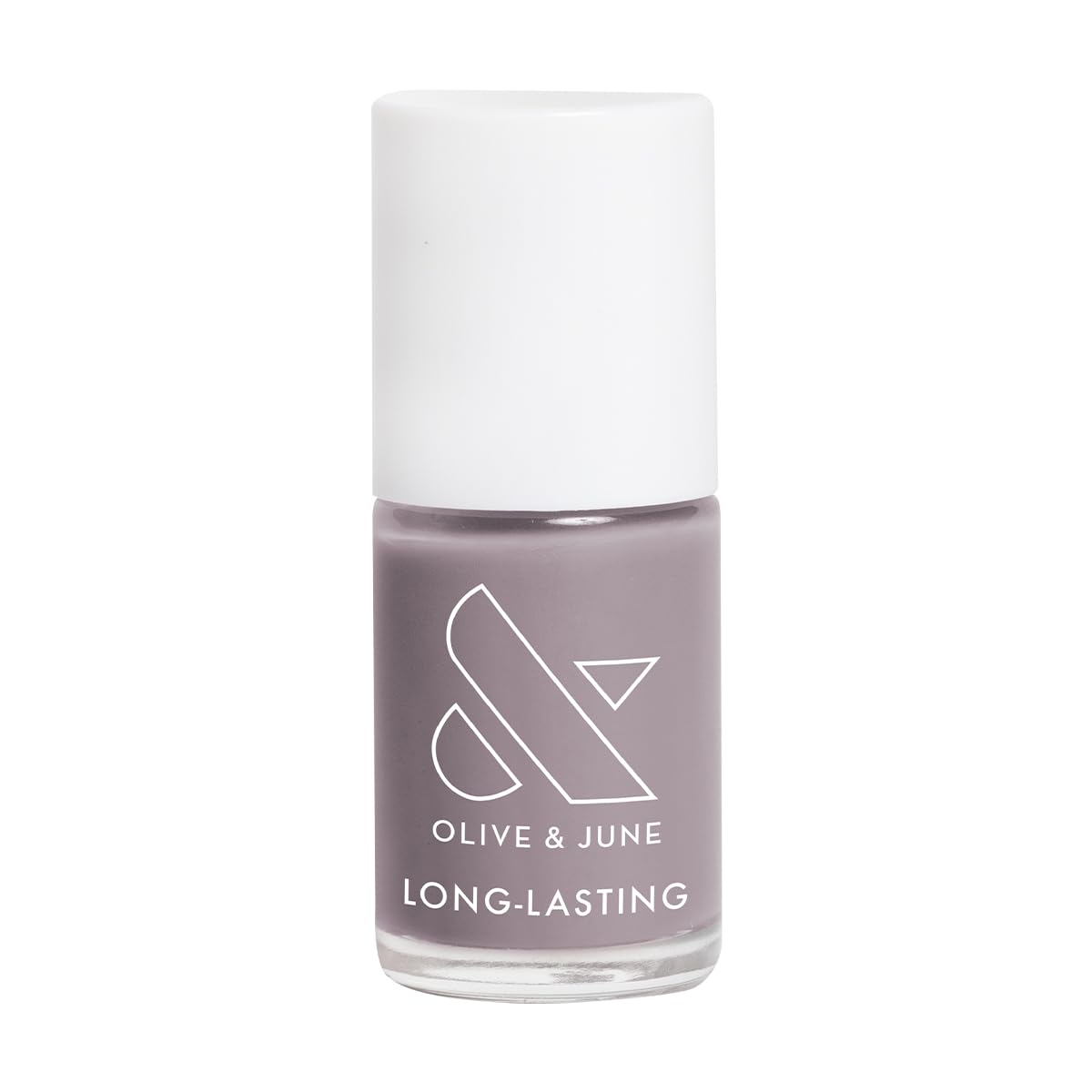 Olive & June Long Lasting Nail Polish | Plump, Gel-Like Finish No Lamp Needed | Lasts up to 10 days | Salon-Quality Color at Home | 15-Free, Vegan & Cruelty-Free Chip-Resistant Shine | AW Warm Grey-BrightBean Baby