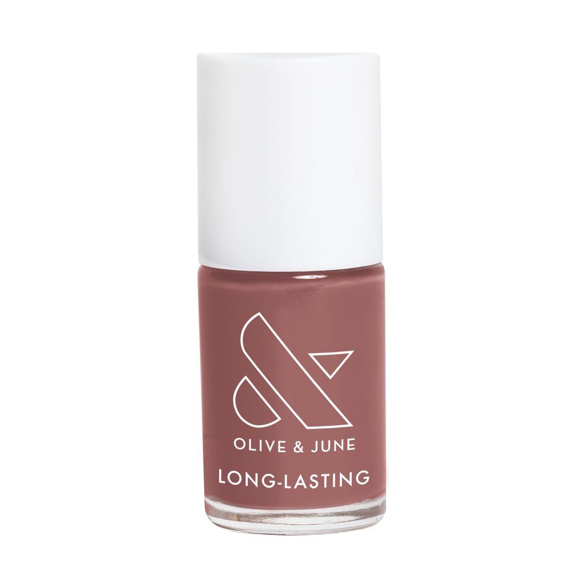 Olive & June Long Lasting Nail Polish | Plump Gel-Like Finish No Lamp Needed | Lasts up to 10 days | Salon-Quality Color at Home | 15-Free Vegan Cruelty-Free Chip-Resistant Shine |Shacket Rose Neutral-BrightBean Baby