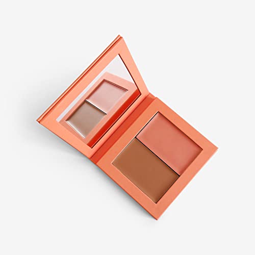 Makeup Cream Blush + Bronzer Refillable Palette - 8g - 0.282 Oz. - Long Lasting, Easy to Use, for a Radiant, Natural, Luminous Skin-BrightBean Baby