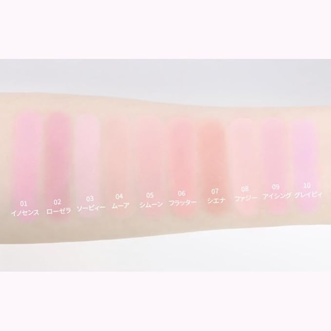 HOLIKA HOLIKA Infusing Blush with Brush - Lightweight, Smooth, Blendable Cheek Blusher, Sebum-Control, Natural Pore Coverage, Built-In Brush, Long-Lasting Pigment for Romantic Mood (02 ROSERA)-BrightBean Baby