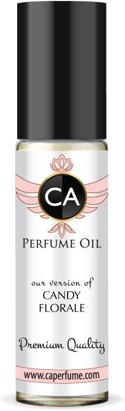 CA Perfume Club Impression of Prd Candy Florale For Women Replica Fragrance Body Oil Dupes Alcohol-Free Essential Aromatherapy Sample Travel Size Concentrated Long Lasting Attar Roll-On 0.3 Fl Oz/10ml-BrightBean Baby
