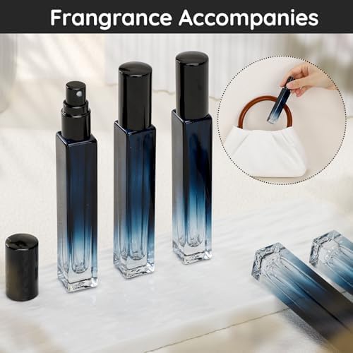 Segbeauty 10 Packs Perfume Bottles Empty, 10ml Refillable Portable Cologne Sprayer, 0.34oz Glass Spray Bottles for Dispensing Perfume, Mini Travel Size Perfume Atomizer Sample Container for Frangrance-BrightBean Baby