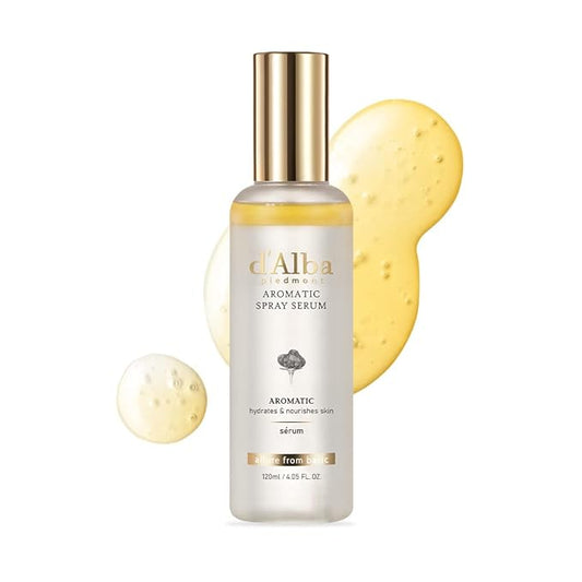 d'alba Piedmont Italian White Truffle First Aromatic Spray Serum, Fragrant VEGAN Glowy Antioxidant Face Mist, Deep Hydration Skin Firmness, Korean Skin Care (4.05 fl.oz)-BrightBean Baby