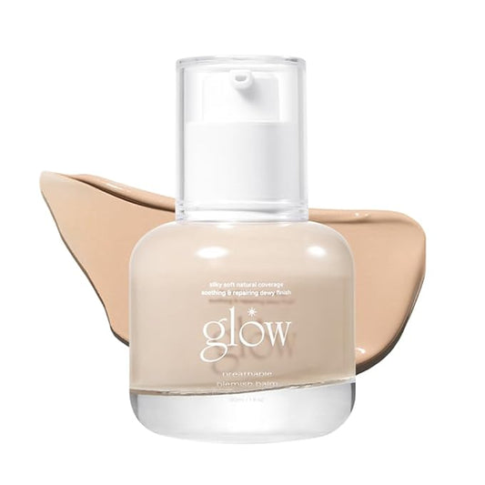 glow breathable blemish balm #one : Cruelty-Free & Artificial Fragrance-Free, Essential Oil-Free, Gluten-Free, lightweight & hydrating bb cream that feels like skincare, 1 Fl Oz-BrightBean Baby