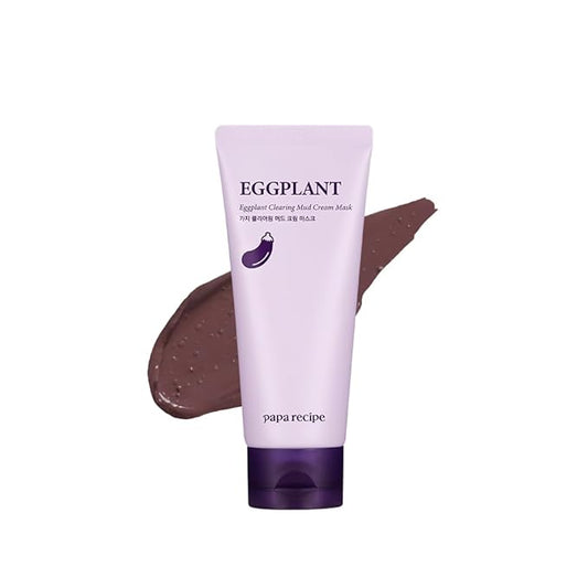 Papa Recipe Kaolin Mud Mask with Eggplant Extract – Hydrating Creamy Clay Mask for Pore Care, Gentle Exfoliation & Daily Use – With 6 Types of Hyaluronic Acid & Cica – Korean Skincare-BrightBean Baby