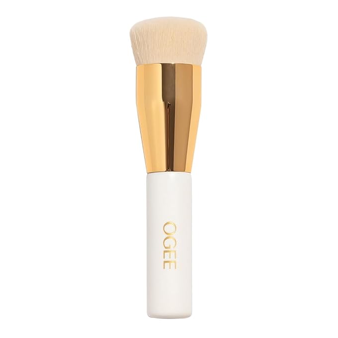 Ogee Professional Quality Makeup Brush - Ultra-Soft Base Brush with Vegan Bristles for Flawless Liquid Makeup Application - Premium Foundation Brush for Liquid Makeup-BrightBean Baby