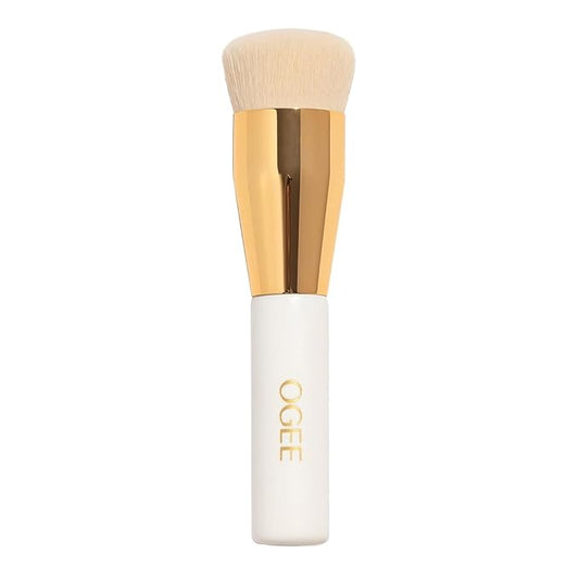 Ogee Professional Quality Makeup Brush - Ultra-Soft Base Brush with Vegan Bristles for Flawless Liquid Makeup Application - Premium Foundation Brush for Liquid Makeup-BrightBean Baby
