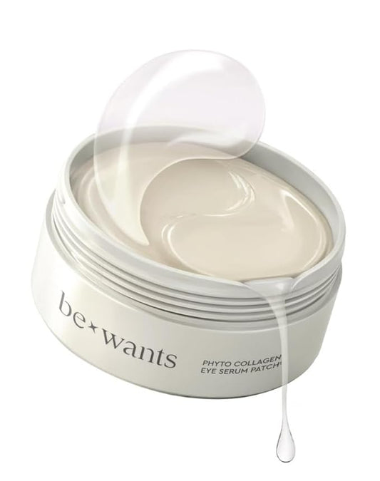 Bewants under eye patches for puffy eyes, Korean under eye mask with vegan collagen and 71.9% bamboo water, patches for dark circles and Cooling, 60 pieces-BrightBean Baby