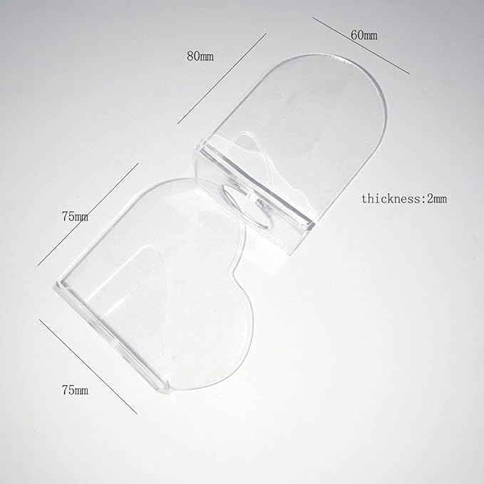 1 Pack Transparent Acrylic Nail Art Hand-held Palette Nail DIY Art Design Paint Color Mixing Manicure Tool, Heart Shaped-BrightBean Baby
