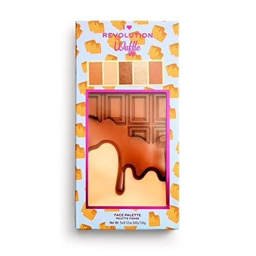 I Heart Revolution - CHOCOLATE FACE PALETTE - Contouring palette - WAFFLE-BrightBean Baby
