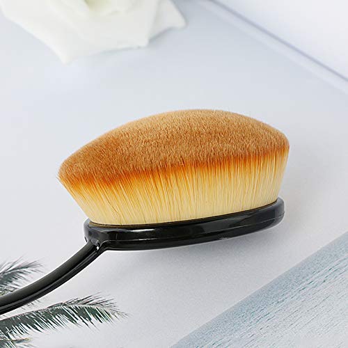 2 Sets Yoseng Oval Makeup Brushes 10 Fashionable Super Soft Professional Oval Toothbrush Foundation Contour Powder Blush Blending Brush Cosmetic Brushes Tool Set ink with Box Black（2 Pack）-BrightBean Baby