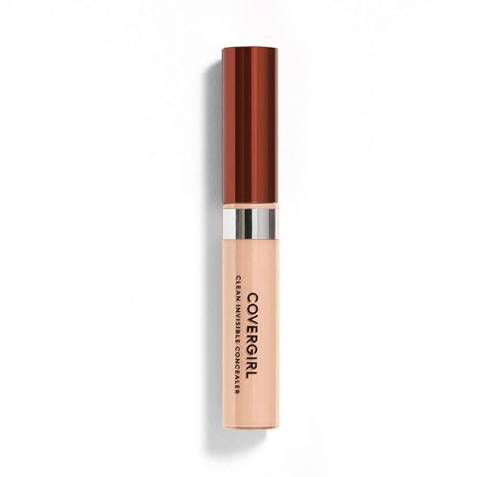 COVERGIRL Clean Invisible Concealer, Light 125, 0.32 Fl Oz, 2 Count-BrightBean Baby
