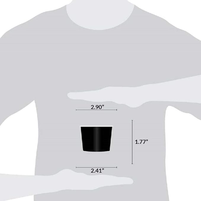 UNIQ [1,000 Count] Perfect for Halloween Black Paper Ice Cream Cups - 4 oz Small Dessert Bowls! Frozen Dessert Supplies