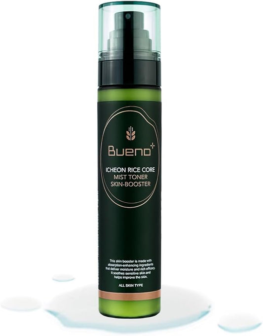 Bueno Icheon Rice Core Mist Toner, 3.55 fl.oz | Spray Toner with Icheon Rice Amino Acids for Soothing & Hydration | 100% Vegan Formula, Korean Skin Care-BrightBean Baby