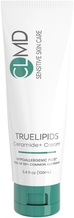 CLMD TrueLipids Ceramide+ Cream – Deep Moisturizing Barrier Support for Sensitive Skin – Hydrates and Soothes – Hypoallergenic, Nourishing, and Dermatologist-Tested – 3.4 fl oz-BrightBean Baby