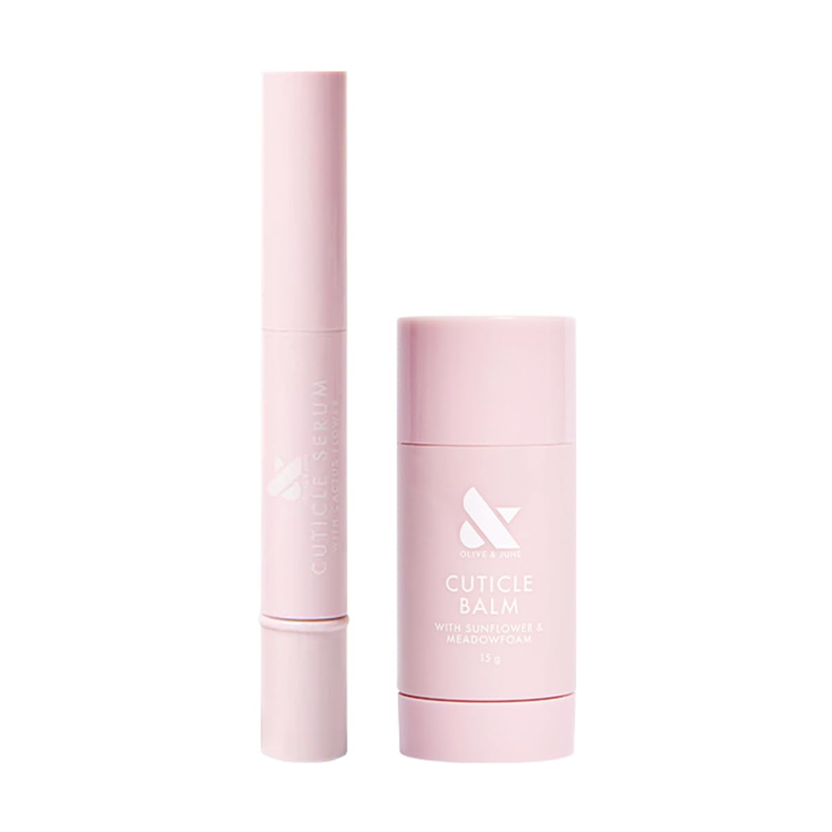 Olive & June Cuticle Hydration Set | Mini Cuticle Serum + Nourishing Balm | Hyaluronic Acid + Meadowfoam | Vegan & Cruelty-Free Nail Care Duo | Fragrance-Free, Dermatologist-Tested-BrightBean Baby