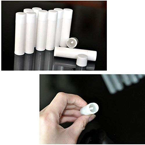 50PCS 5ml Empty Refill White Plastic Lip Gloss Balm LipStick Tubes Sample Packing Vials Holder Bottles DIY Beauty Tool-BrightBean Baby