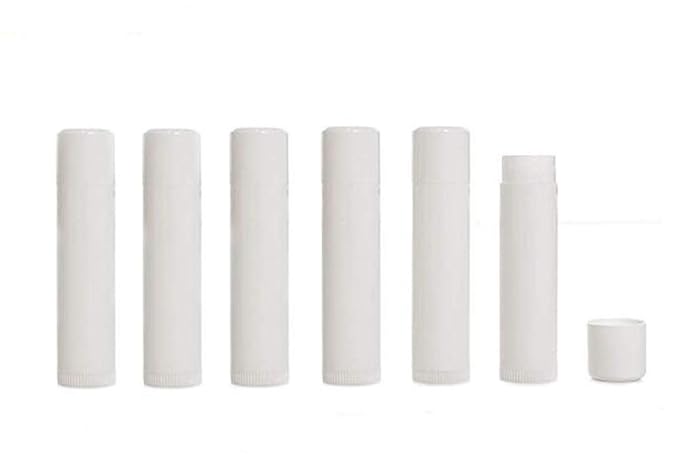 50PCS 5ml Empty Refill White Plastic Lip Gloss Balm LipStick Tubes Sample Packing Vials Holder Bottles DIY Beauty Tool-BrightBean Baby