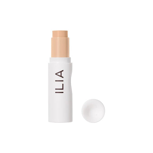 ILIA - Skin Rewind Complexion Stick - Foundation + Concealer + Skincare | Non-Toxic, Vegan, Cruelty-Free, Clean Makeup (7W - Poplar, 0.35 oz | 10 g)-BrightBean Baby