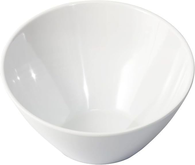 TP Salad Bowls Set of 4, 26 oz Melamine Serving Bowls for Pasta, Cereal, and Snacks, Lightweight and Durable, Dishwasher Safe, White Bowls for Restaurant, Kitchen, Daily Use