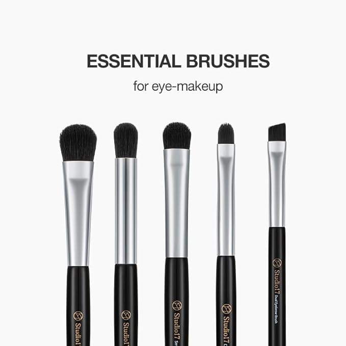 Eye Makeup Brush Set 5 Pcs | Small & Portable Eye Shadow Brushes | Korean Eye Makeup Brushes | Premium Synthetic Bristles for Professionals-BrightBean Baby