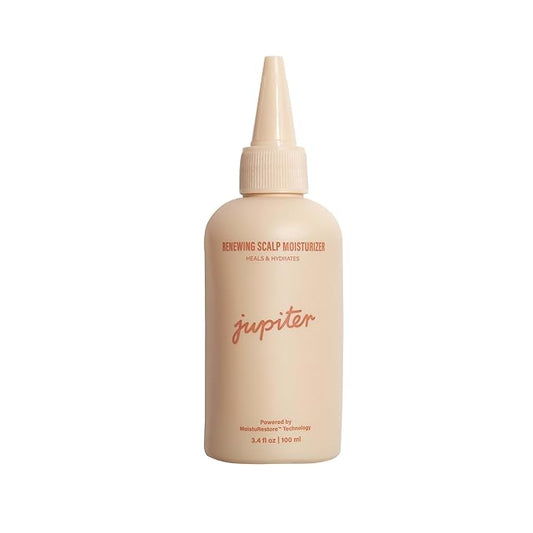 Jupiter Renewing Scalp Moisturizer, Hydrating Leave-On Treatment, for Dry, Itchy Scalp, Aloe Vera, & B Vitamins, Color-Safe, Vegan, Fragrance-Free, Paraben, Phthalate, & Sulfate-Free, 3.4 fl oz-BrightBean Baby